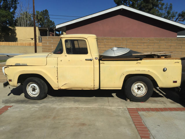 1957 Yellow Ford F-100