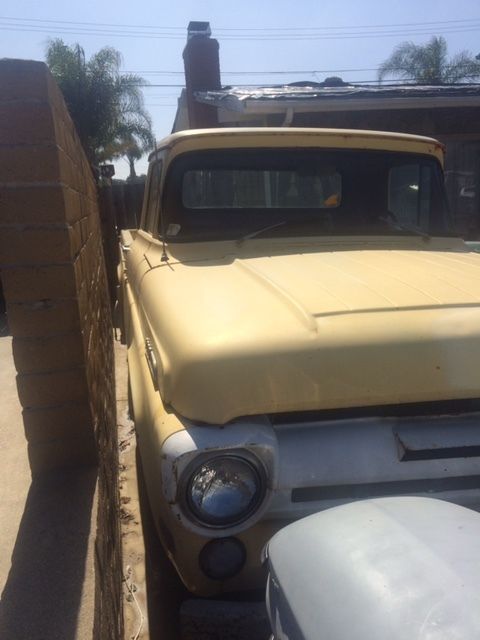 1957 Yellow Ford F-100