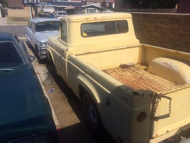 1957 Yellow Ford F-100