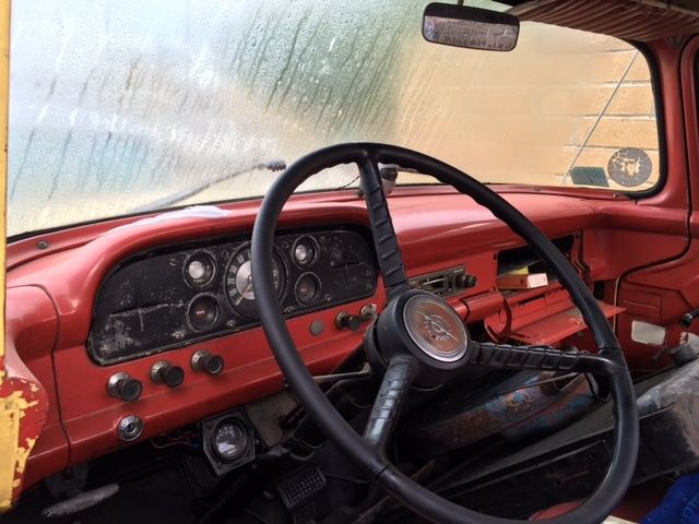 1957 Yellow Ford F-100