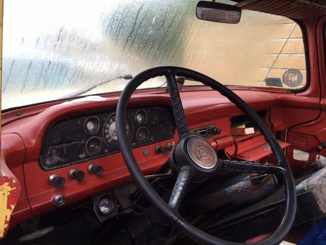 1957 Yellow Ford F-100