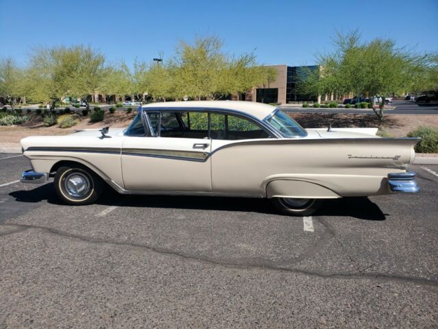 1957 Tan Ford Fairlane Coupe