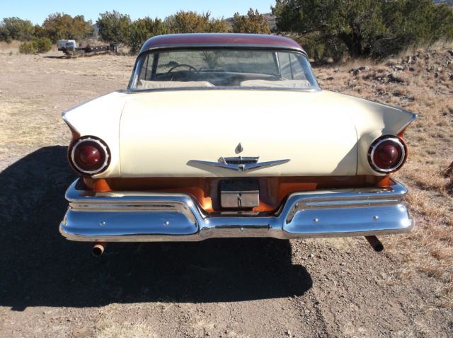 1957 Sunburst Orange & Cream Ford Fairlane Coupe