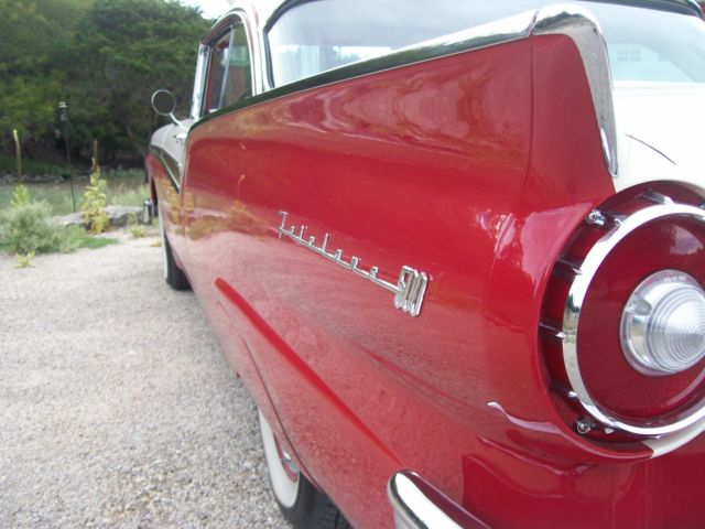1957 Red Ford fairlane 500 Coupe