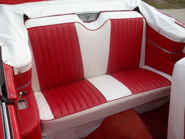 1957 Red Ford Fairlane Convertible