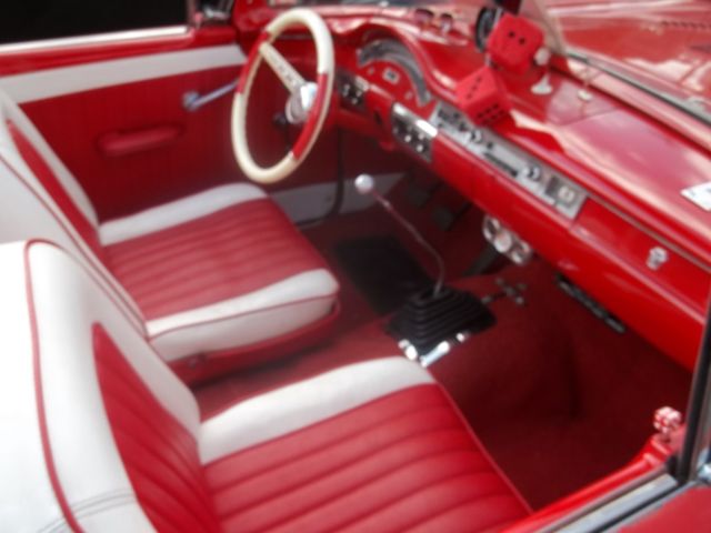 1957 Red Ford Fairlane Convertible