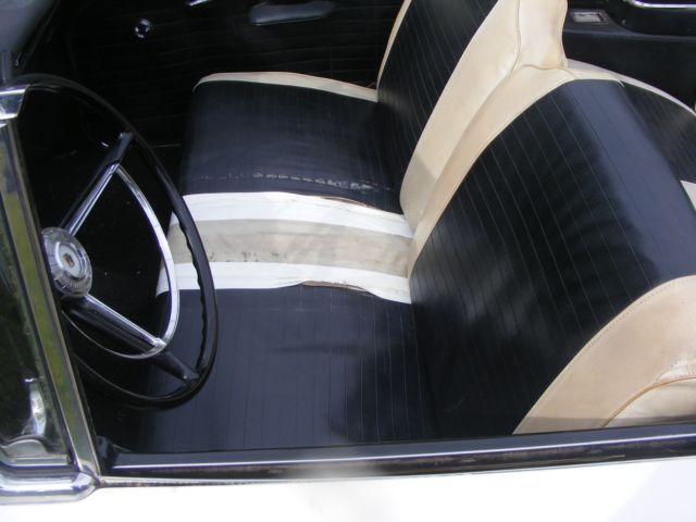 1957 White Ford Fairlane Convertible