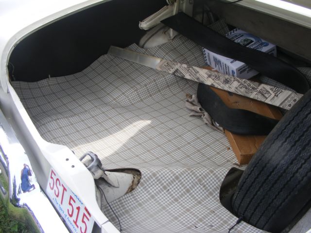 1957 White Ford Fairlane Convertible