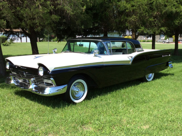 1957 Black & White Ford Fairlane Convertible