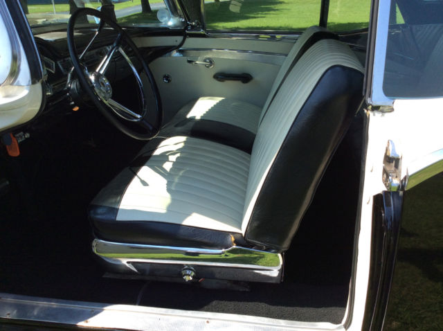 1957 Black & White Ford Fairlane Convertible