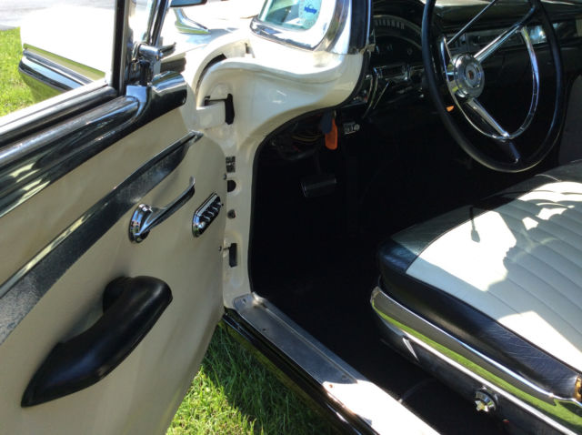 1957 Black & White Ford Fairlane Convertible