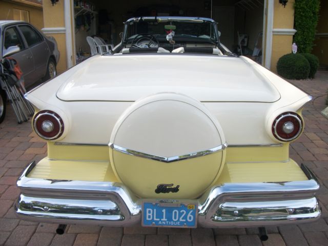 1957 Yellow/White Ford Fairlane Convertible
