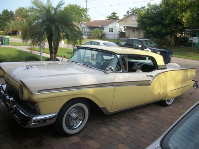 1957 Yellow/White Ford Fairlane Convertible
