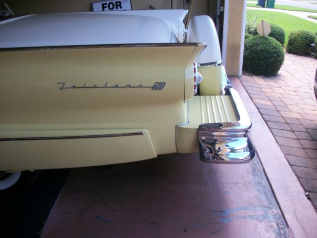 1957 Yellow/White Ford Fairlane Convertible