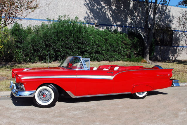 1957 Flame Red Ford Fairlane Convertible