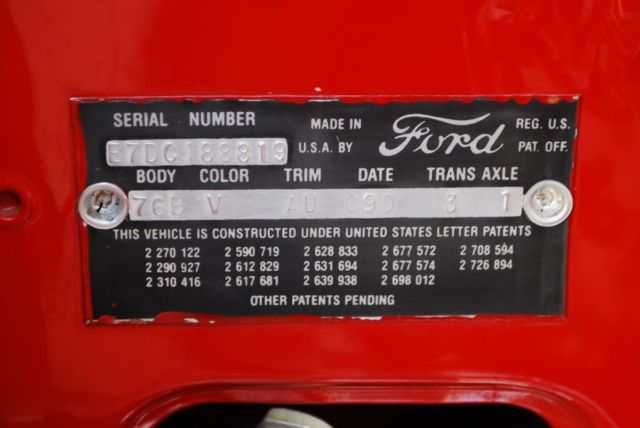 1957 Flame Red Ford Fairlane Convertible