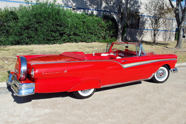 1957 Flame Red Ford Fairlane Convertible