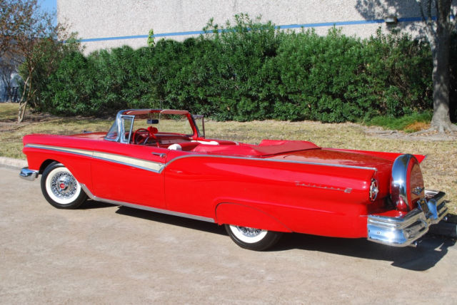 1957 Flame Red Ford Fairlane Convertible