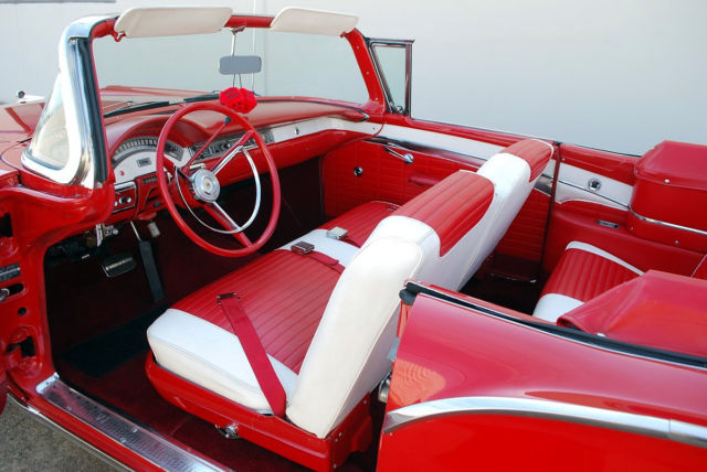 1957 Flame Red Ford Fairlane Convertible