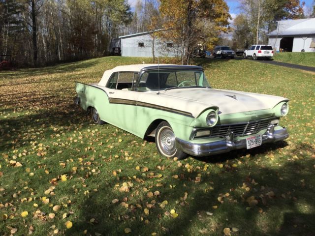 1957 willow green Ford Fairlane Convertible