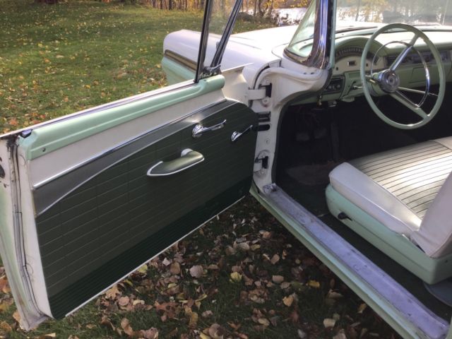 1957 willow green Ford Fairlane Convertible