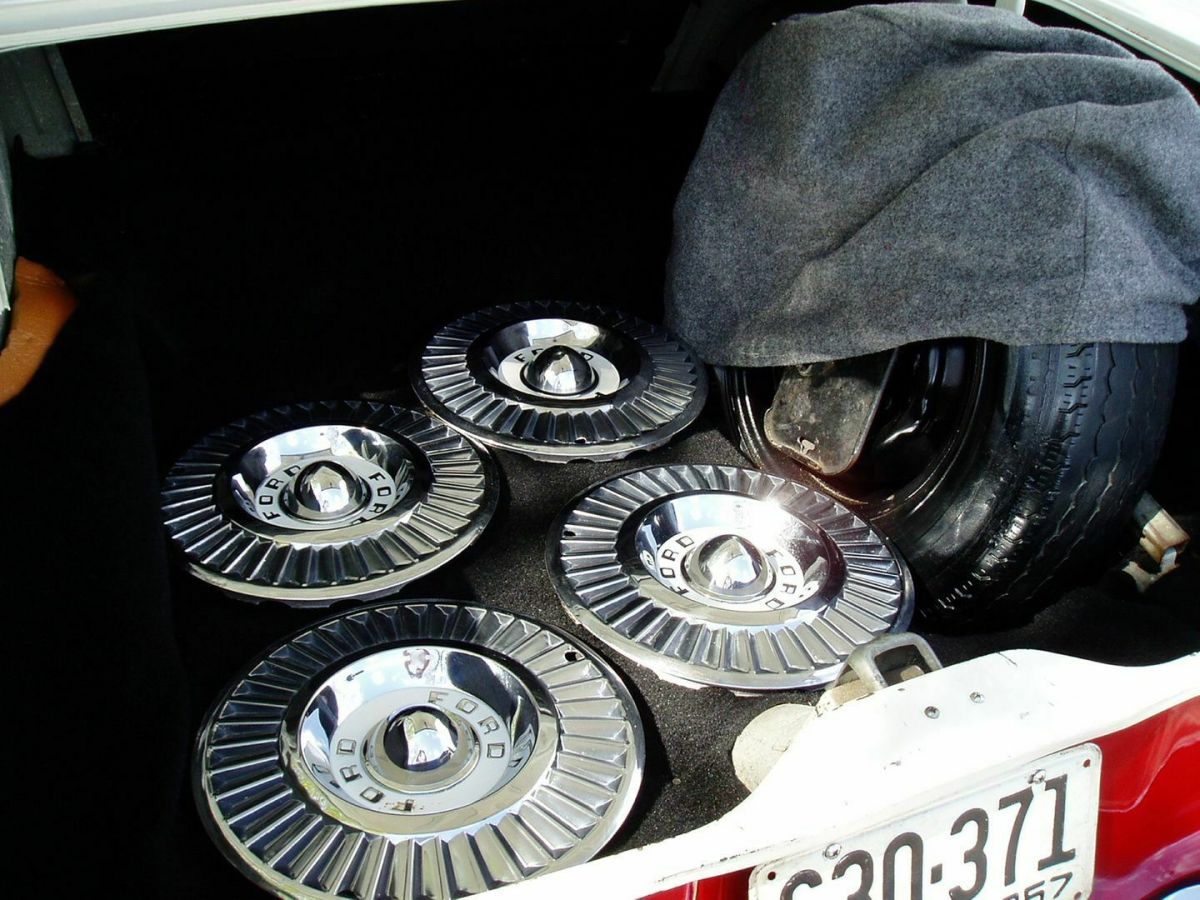 1957 Red & White Ford Fairlane Sedan