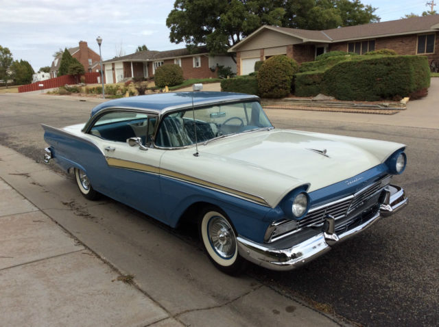 1957 blue & white Ford Fairlane