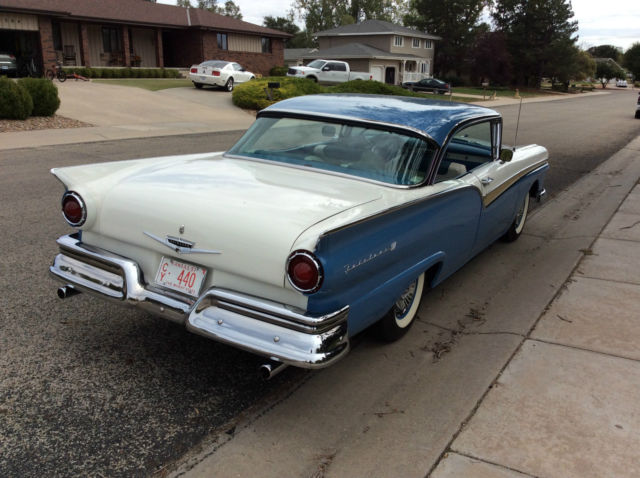 1957 blue & white Ford Fairlane