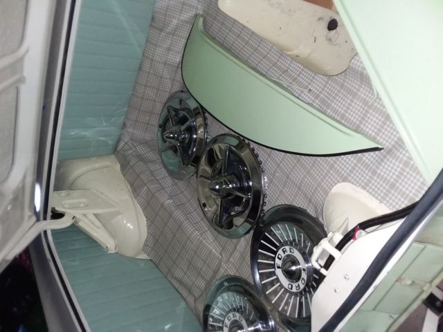 1957 green/white Ford Fairlane Coupe