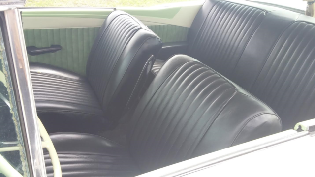 1957 green/white Ford Fairlane Coupe