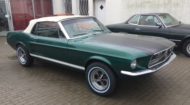 1967 Green Ford Mustang Convertible