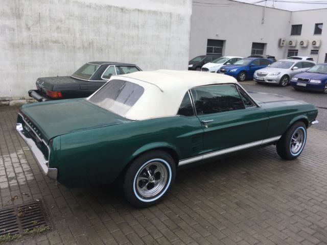 1967 Green Ford Mustang Convertible