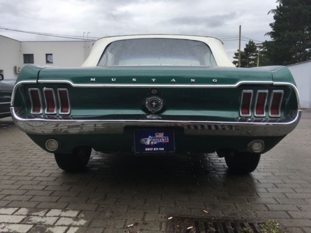 1967 Green Ford Mustang Convertible