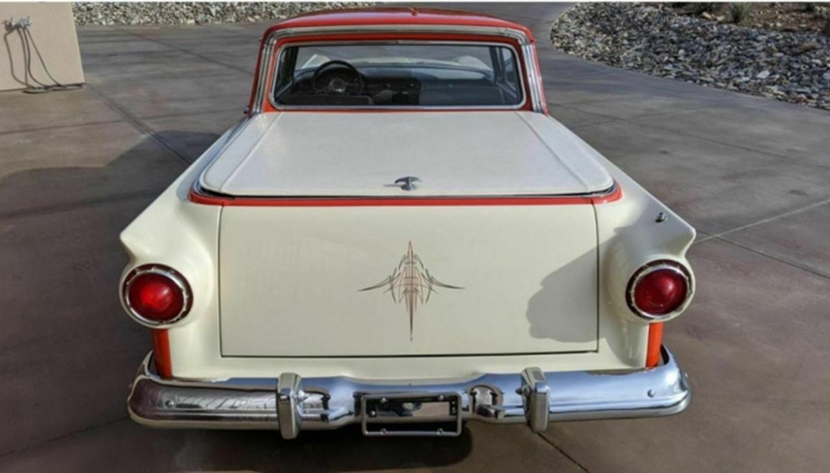 1957 White Ford Ranchero Pickup Truck