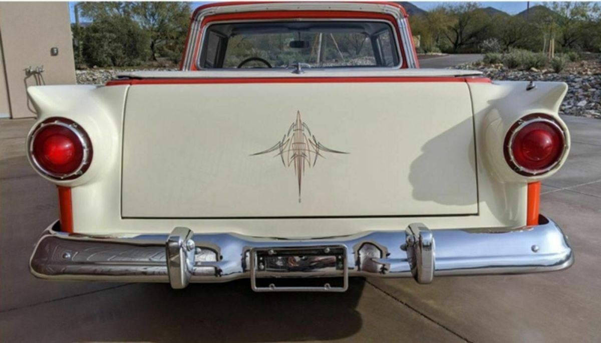 1957 White Ford Ranchero Pickup Truck