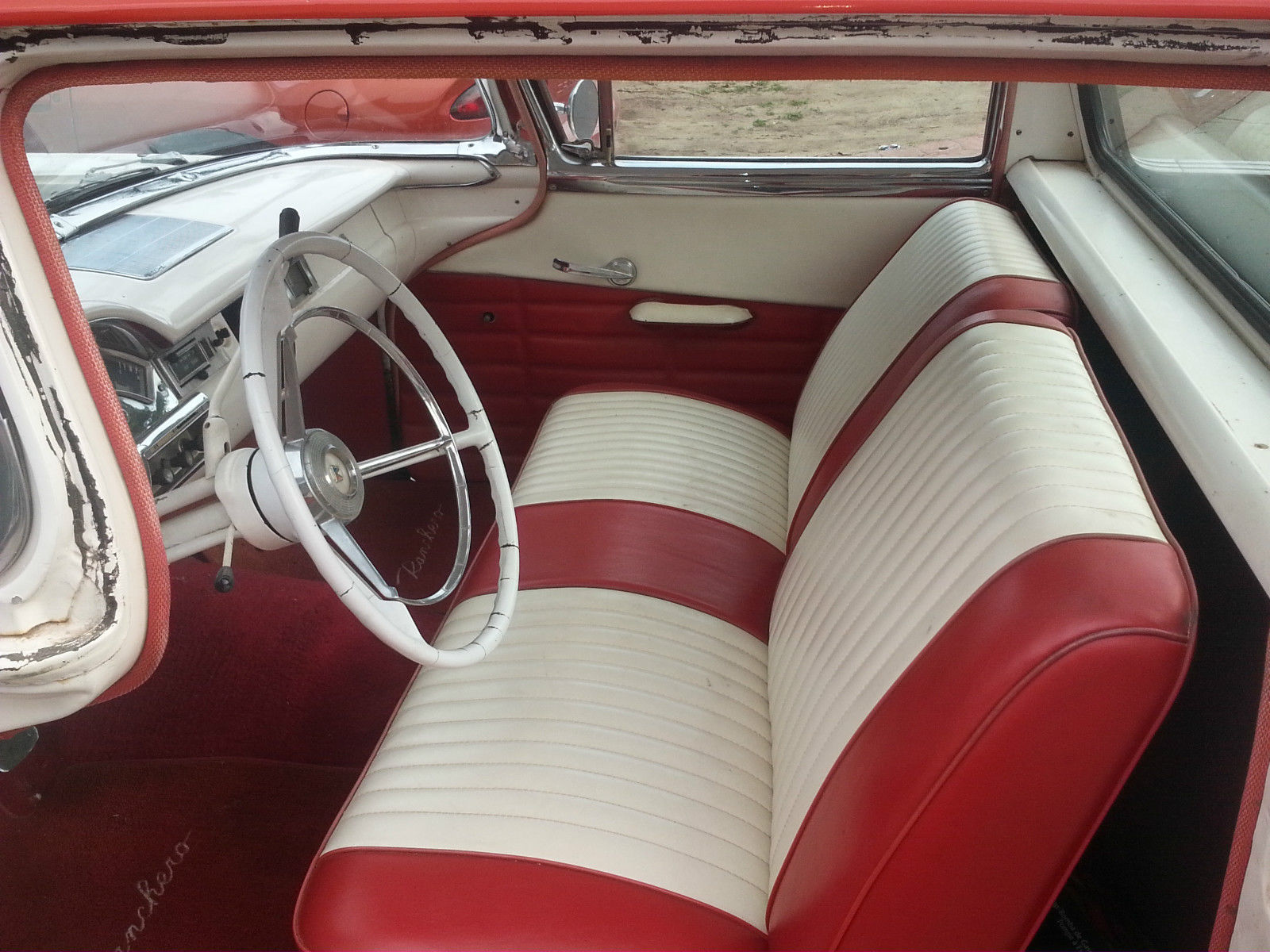 1957 Red Ford Ranchero ranchero