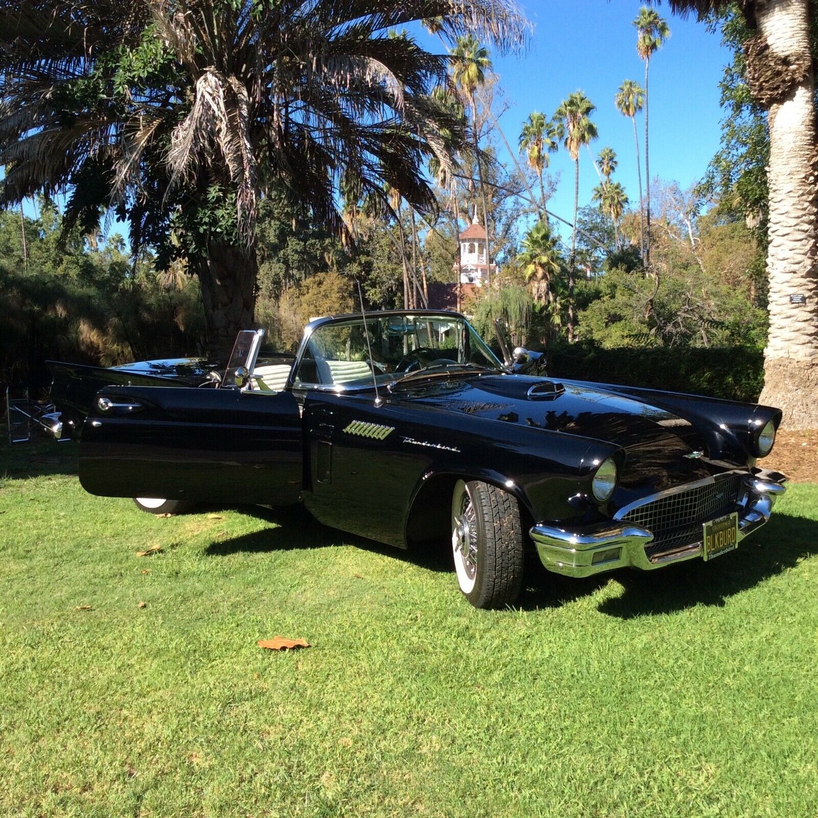 1957 Black Ford Thunderbird Convertible