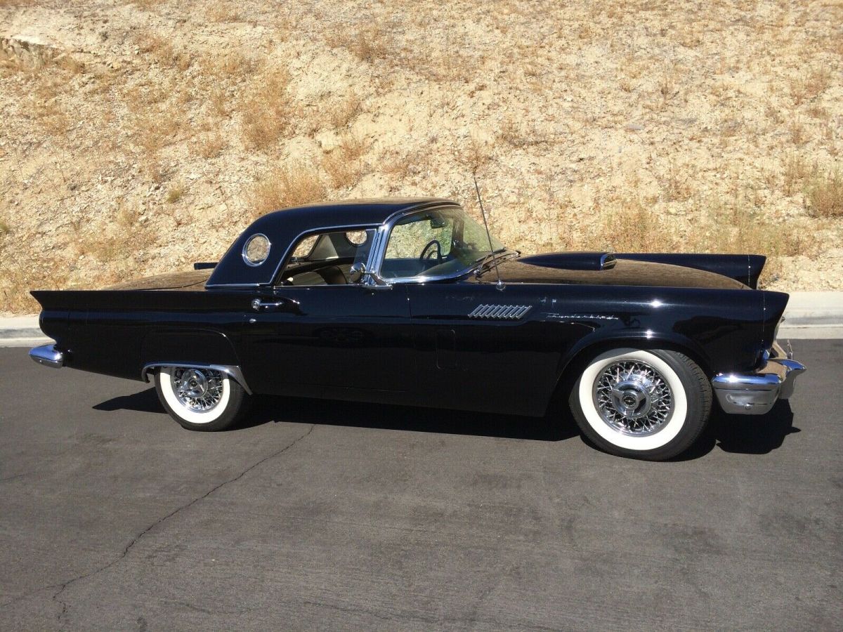 1957 Black Ford Thunderbird Convertible