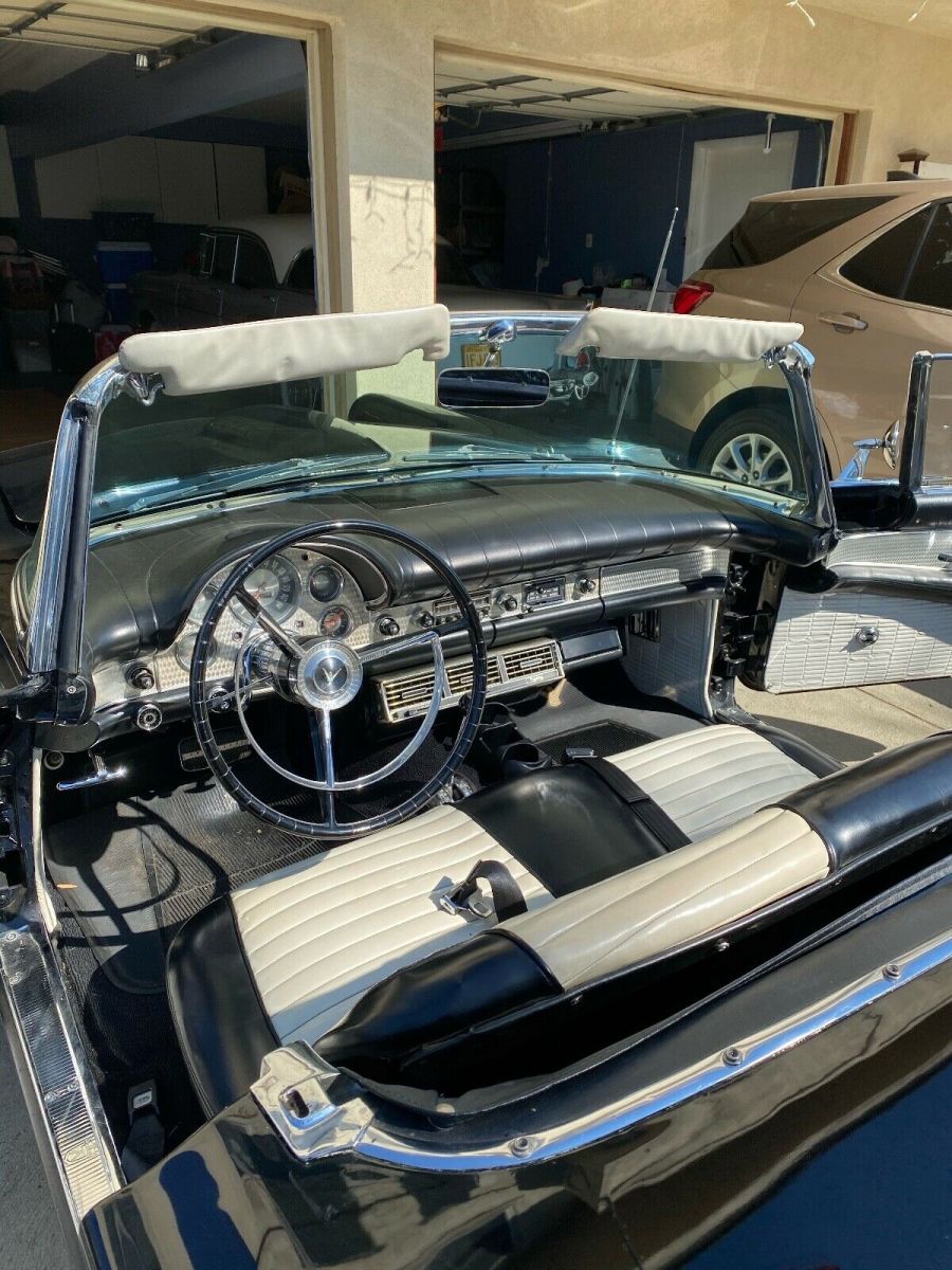 1957 Black Ford Thunderbird Convertible