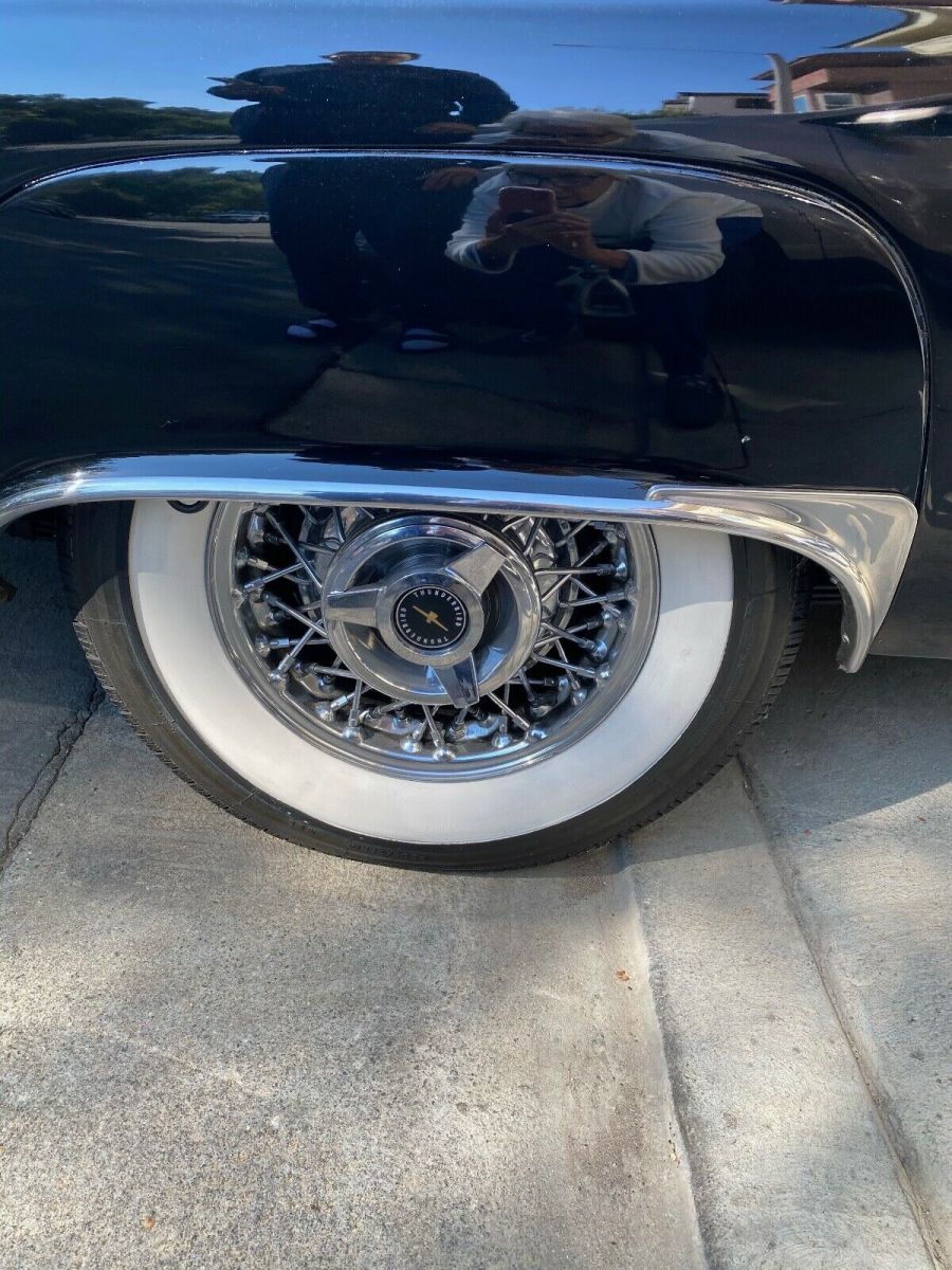 1957 Black Ford Thunderbird Convertible