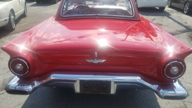 1957 Red Ford Thunderbird Convertible