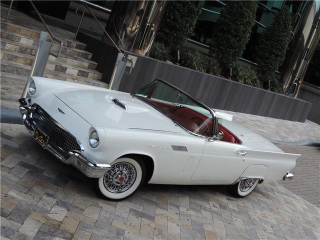 1957 White Ford Thunderbird --