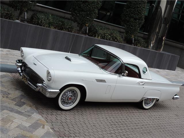 1957 White Ford Thunderbird --