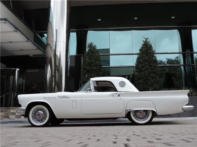 1957 White Ford Thunderbird --