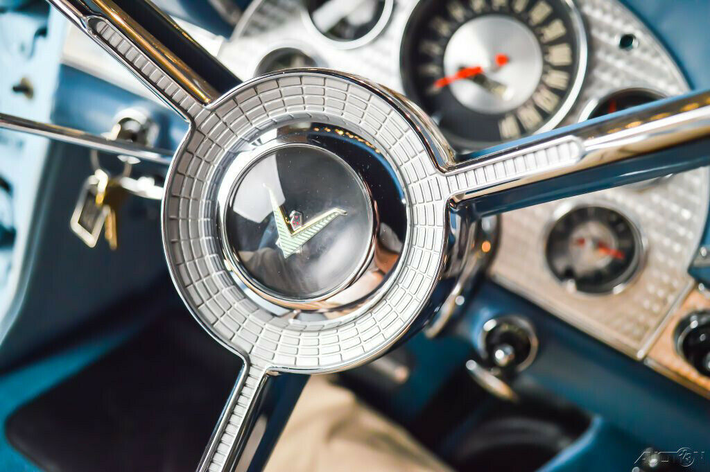 1957 Blue Ford Thunderbird