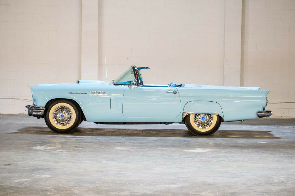 1957 Blue Ford Thunderbird