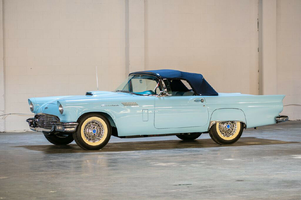 1957 Blue Ford Thunderbird
