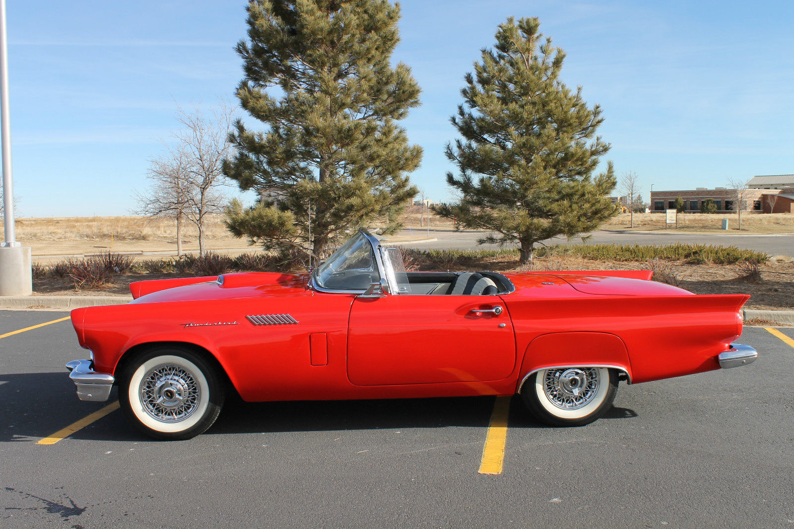 1957 Red Ford Thunderbird Convertible