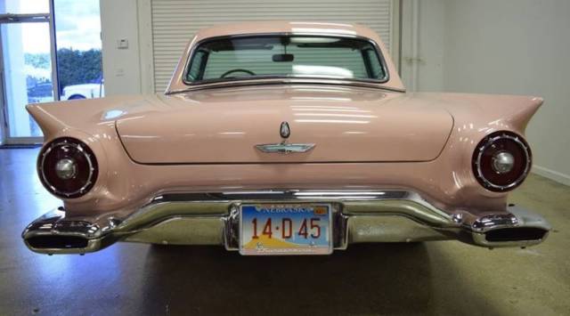 1957 Pink Ford Thunderbird Convertible