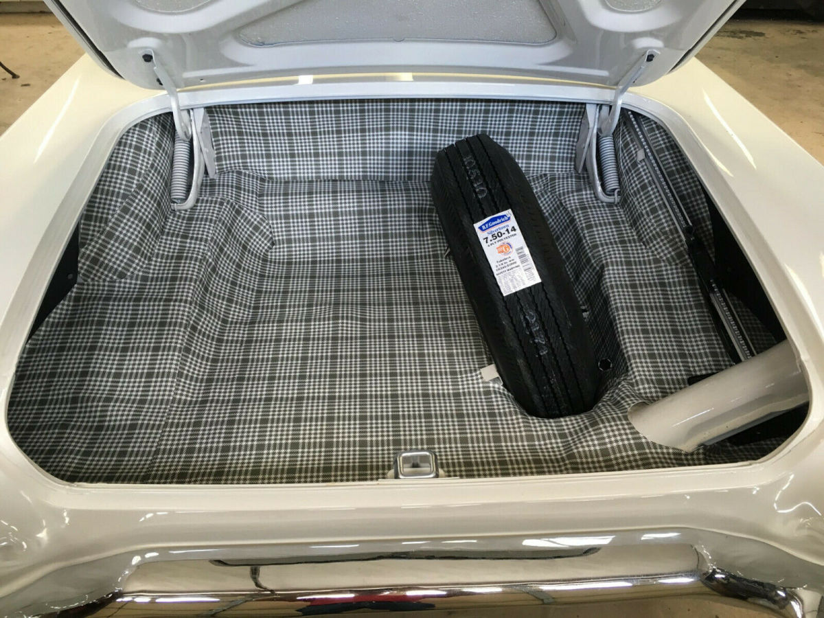 1957 White Ford Thunderbird Convertible